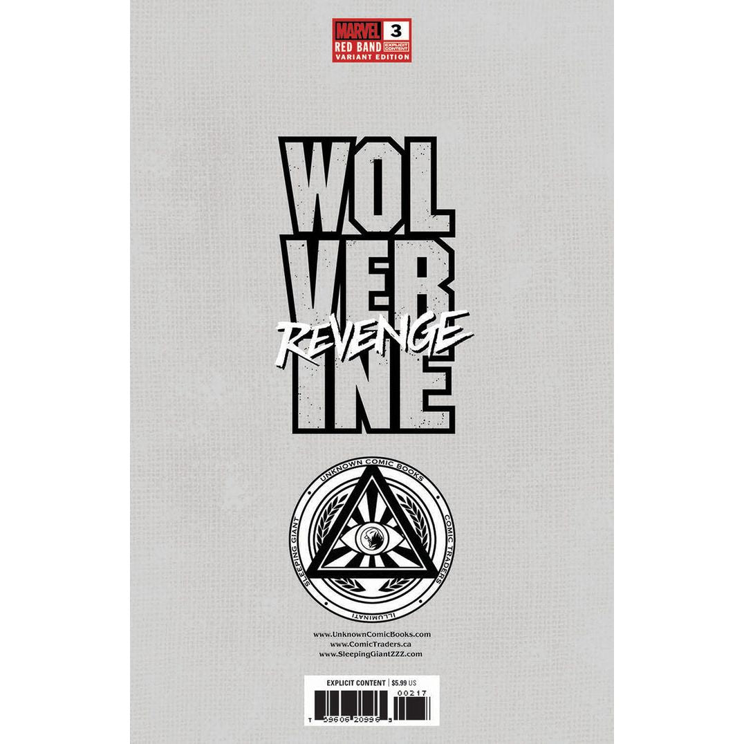 [Signed by Hickman] Wolverine: Revenge - Red Band #3 Virgin Unknown Comics Andrews Convention Exclusive Var Explicit Content [INST]