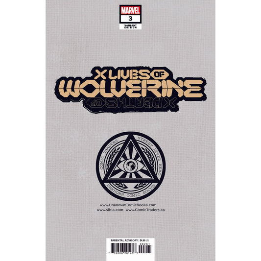 X Lives Of Wolverine 3 Unknown Comics Alan Quah Exclusive Var (02/16/2022)