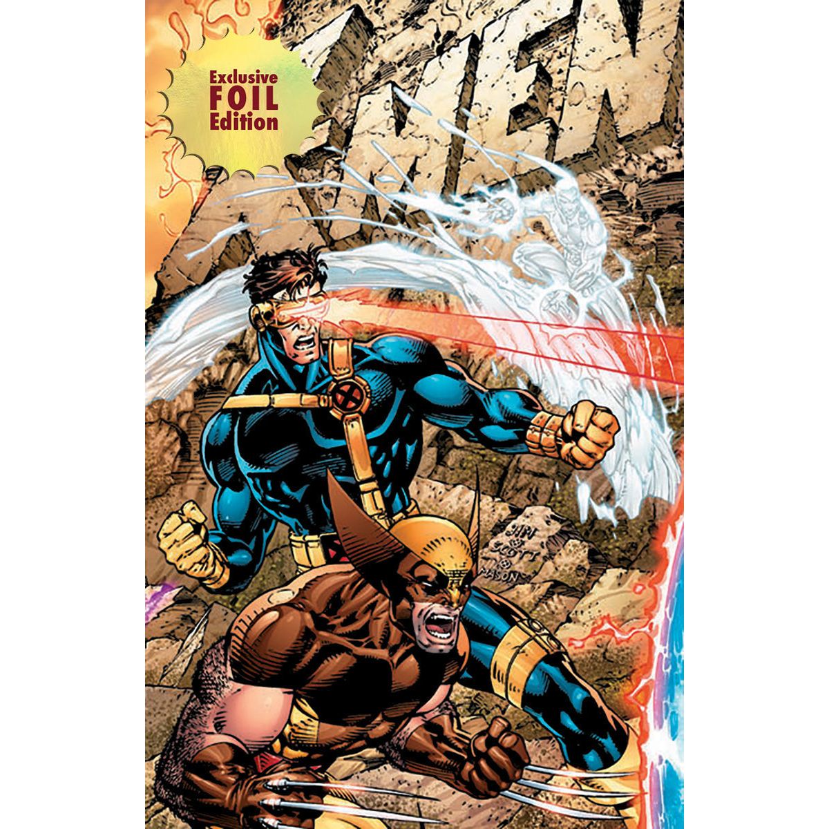 SP X-MEN(箔押し入り) 1992 Impel Marvel X-Men FERAL Signed Jim Lee SSP Autograph Auto