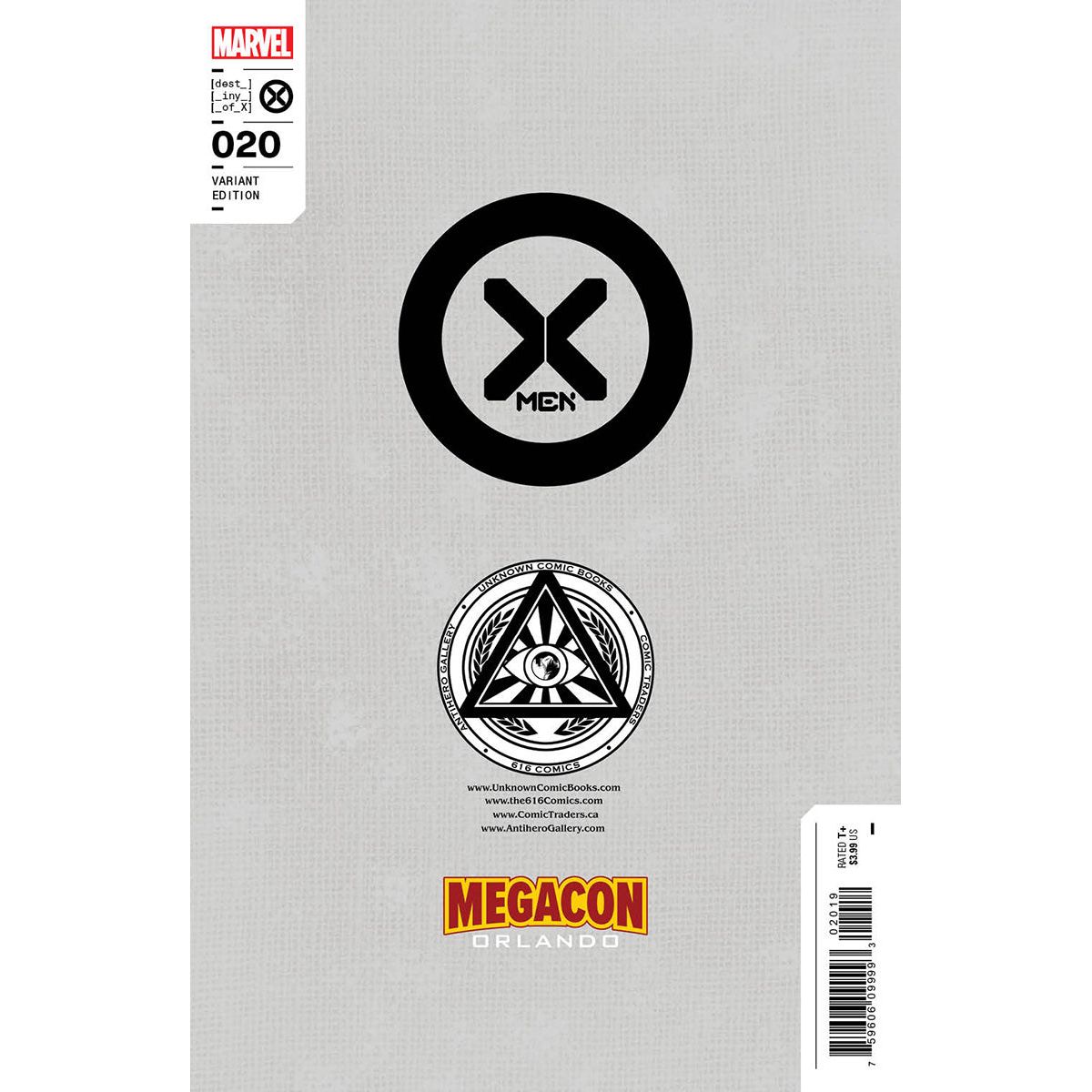X-MEN #20 UNKNOWN COMICS MEGACON EXCLUSIVE VIRGIN VAR (04/26/2023) - Plastic Empire