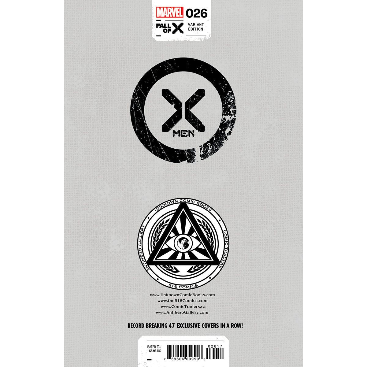 [2 Pack] X-Men #26 [Fall] Unknown Comics David Nakayama Hellfire Exclusive Var (09/06/2023)