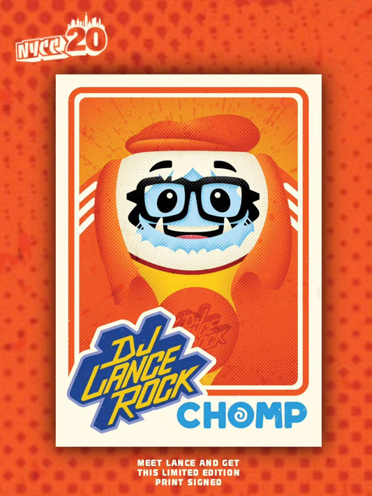NYCC 2026 Exclusive Abominable Toys Chomp x DJ Lance Rock Signed Print Limited Edition 60