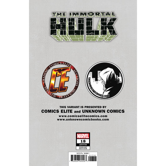 IMMORTAL HULK #18 TOM RANEY EXCLUSIVE 5/29/2019 - Plastic Empire