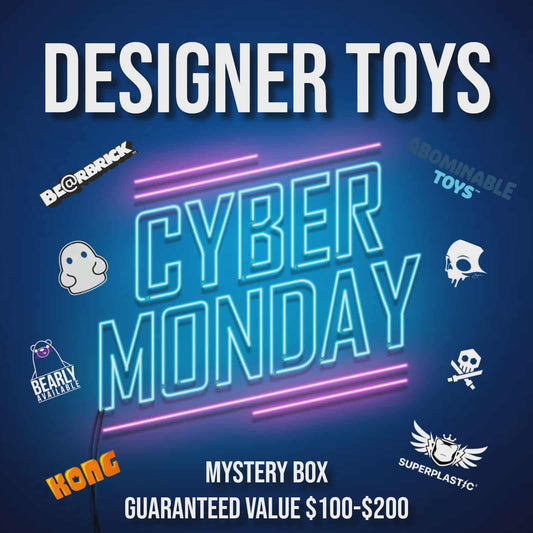 CYBER MONDAY DESIGNER TOY MYSTERY BOX $100-$200 GUARANTEED VALUE