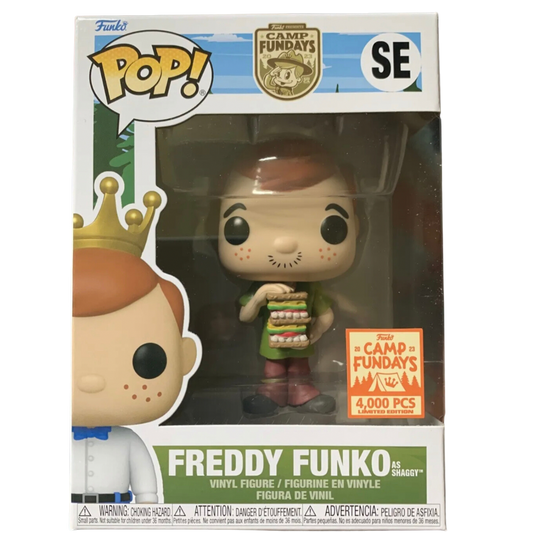 Pop! Scooby-Doo Freddy Funko as Shaggy 2023 Camp Fundays LE 4000 in stock