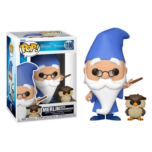 Funko Pop! Merlin with Archimedes The Sword in the Stone #1100 in stock