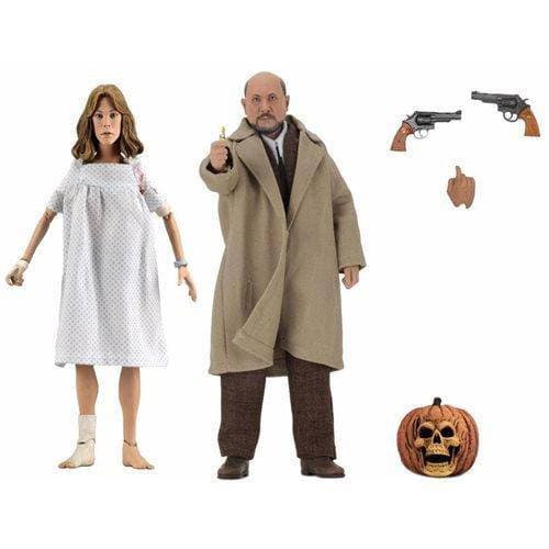 NECA  Halloween 2 Dr. Loomis & Laurie Strode 8" Clothed Action Figure 2-Pack