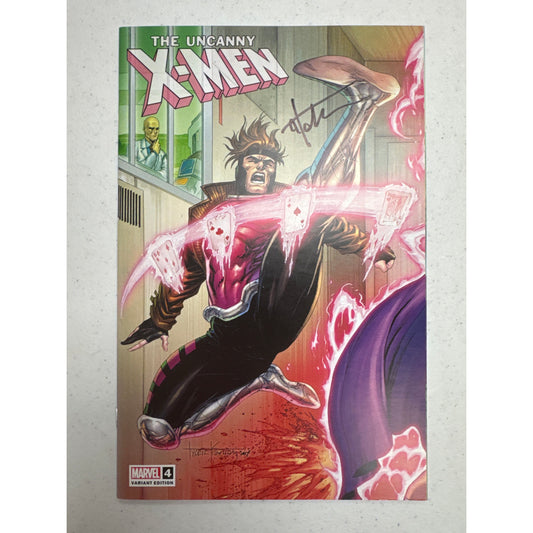 [Signed by Tyler Kirkham] UNCANNY X-MEN #4 Kirkham Unknown Tyler Kirkham Exclusive Var