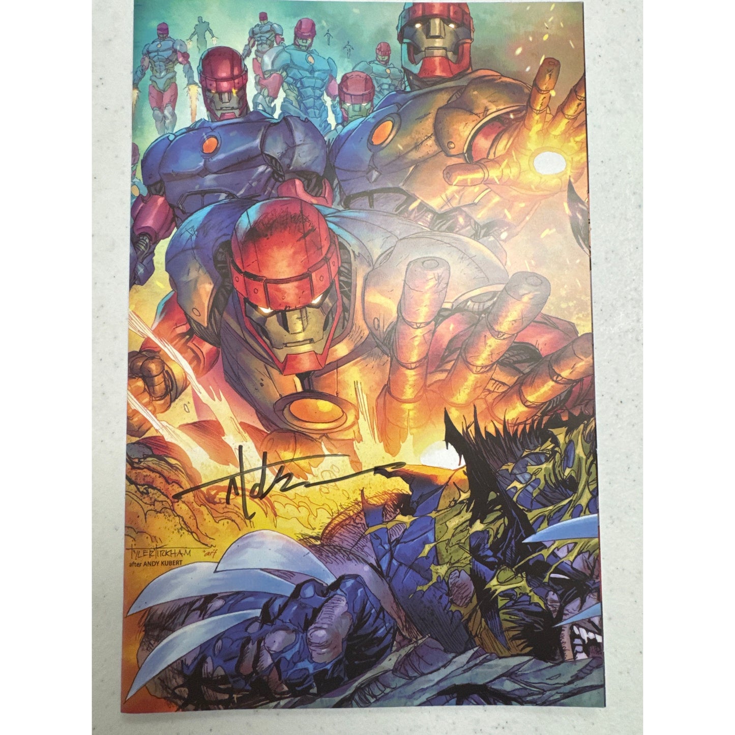 [Signed by Tyler Kirkham] WOLVERINE #41 Kirkham Unknown VIRGIN EXCL