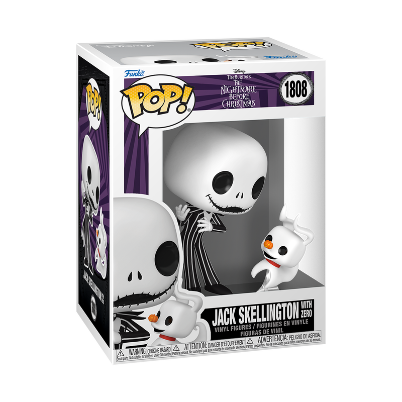 Funko POP! Jack Skellington w/Zero from Nightmare Before Christmas #1808