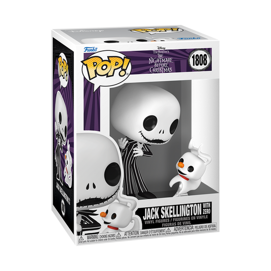 Funko POP! Jack Skellington w/Zero from Nightmare Before Christmas #1808