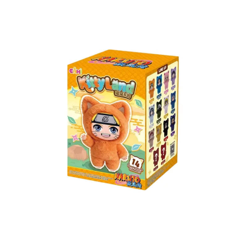 Plastic Empire Naruto KittenLand Series plush blind box featuring a cute Naruto-themed kitten character in a collectible plush toy.