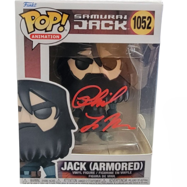 PHIL LAMARR SIGNED SAMURAI JACK (ARMORED) FUNKO POP! W/ CHANCE OF CHASE AUTOGRAPH IS JSA AUTHENTICATED IN STOCK - Plastic Empire