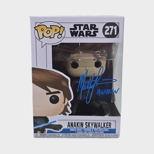 Matt Lanter signed Anakin Skywalker Funko POP! Star Wars Clone Wars #271 JSA Authenticated autograph