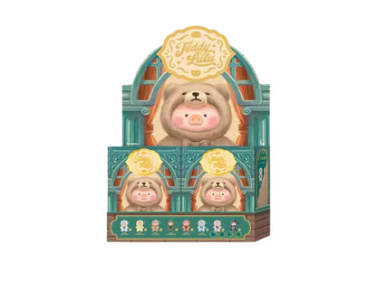 52Toys LULU THE PIGGY - TEDDY LULU PVC FACE PLUSH KEYCHAIN Blind Box Full Case