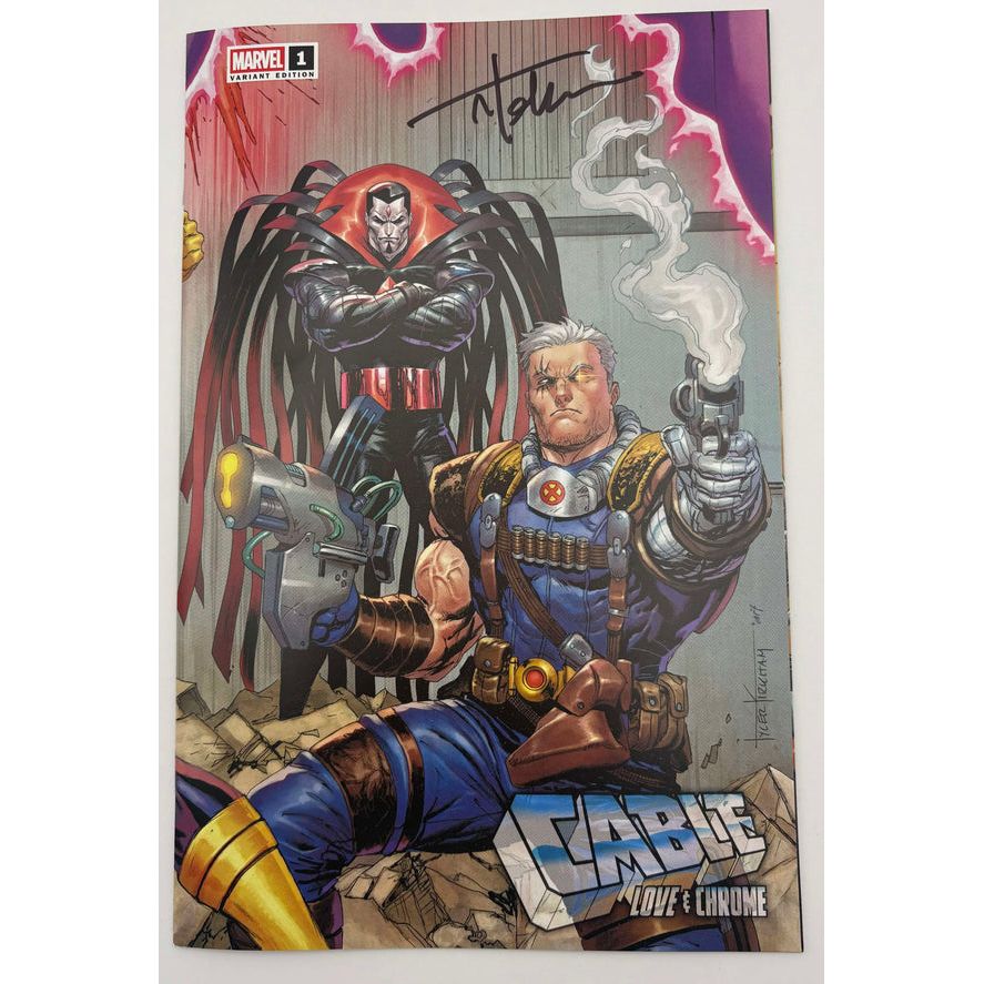 [Signed by Tyler Kirkham] Cable: Love & Chrome #1 Unknown Comics Tyler Kirkham Connecting Cover Exclusive Var [IN STOCK]
