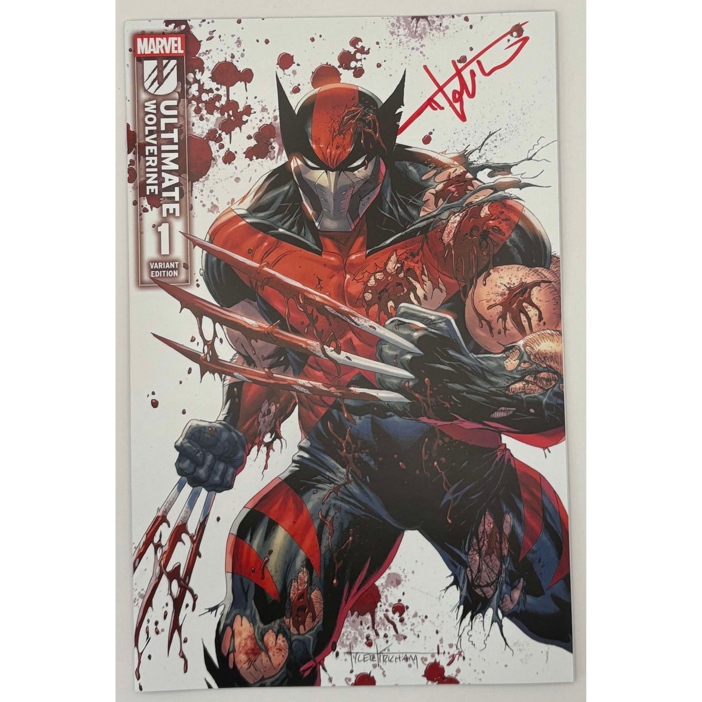 [Signed by Tyler Kirkham] Ultimate Wolverine #1  Unknown Tyler Kirkham Excl Prem Var
