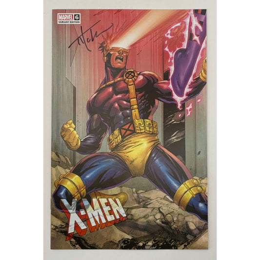 [Signed by Tyler Kirkham] X-MEN #6 Tyler Kirkham Unknown Connecting Cover Excl Var