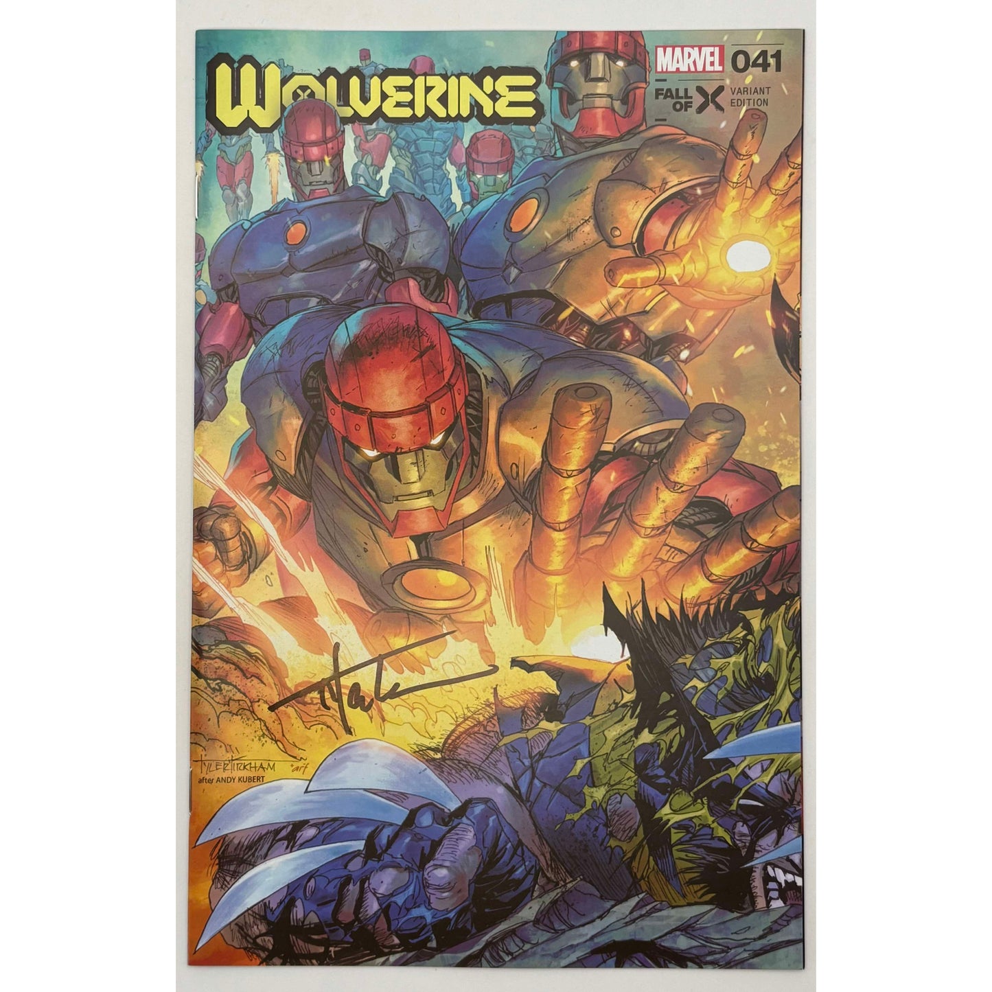 [Signed by Tyler Kirkham] WOLVERINE #41 Kirkham Unknown EXCL