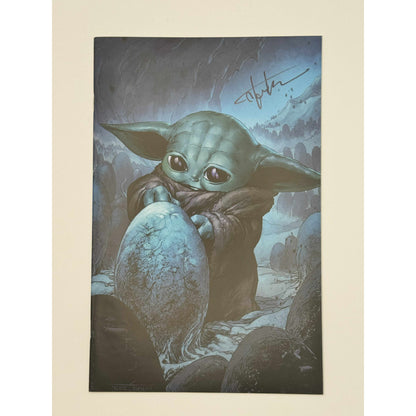 [Signed by Tyler Kirkham] STAR WARS: THE MANDALORIAN SEASON 2 #2 UNKNOWN COMICS TYLER KIRKHAM EXCLUSIVE VIRGIN VAR [IN STOCK]