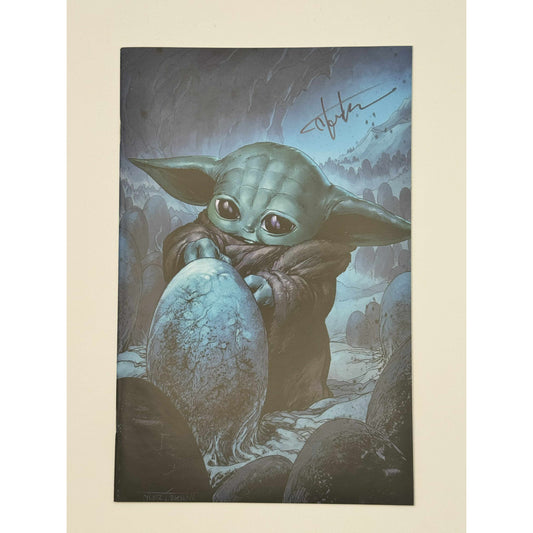 [Signed by Tyler Kirkham] STAR WARS: THE MANDALORIAN SEASON 2 #2 UNKNOWN COMICS TYLER KIRKHAM EXCLUSIVE VIRGIN VAR [IN STOCK]