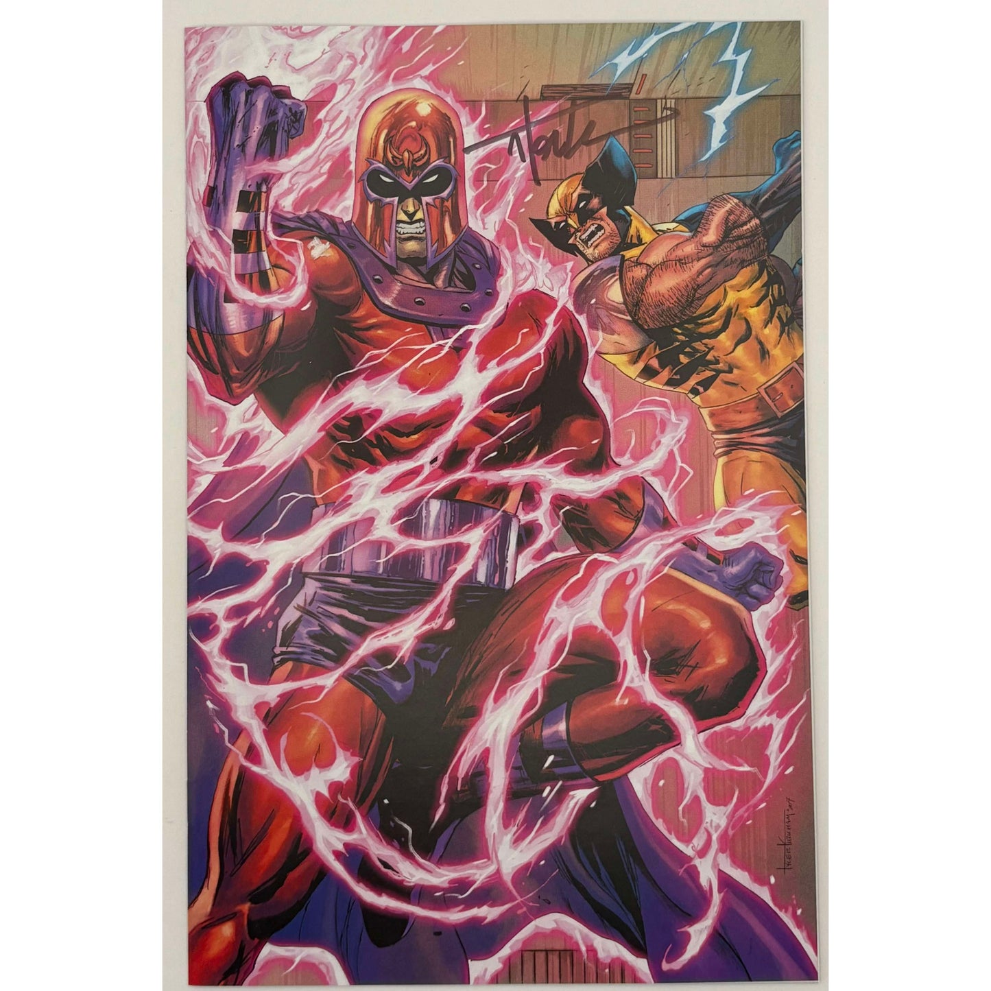 [Signed by Tyler Kirkham] WOLVERINE #2  Unknown Tyler Kirkham Connecting Cover Excl Virgin Var