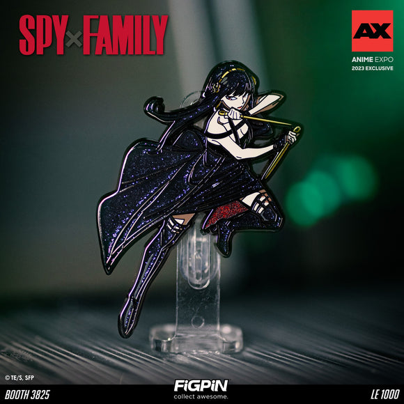SPY X FAMILY YOR FORGER GLITTER FIGPIN #1343 ANIME EXPO 2023 AX EXCLUSIVE LE 1000
