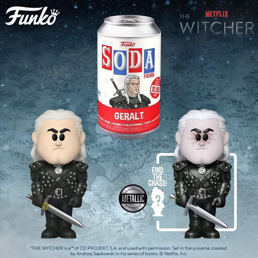 VINYL FUNKO SODA WITCHER GERALT W/ 1 IN 6 CHANCE AT CHASE IN STOCK - Plastic Empire