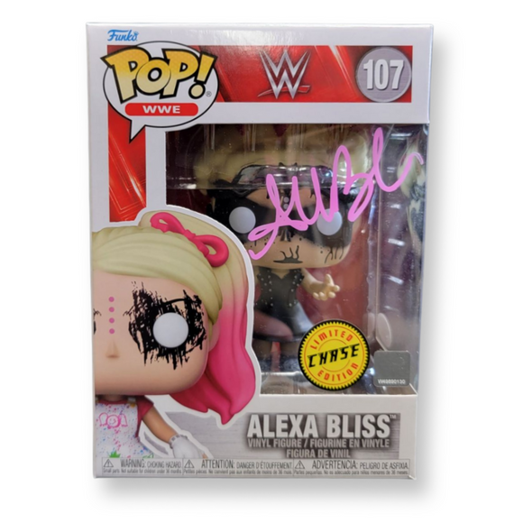ALEXA BLISS CHASE WWE FUNKO POP! SIGNED BY ALEXA BLISS AUTOGRAPH IS JSA AUTHENTICATED IN STOCK - Plastic Empire