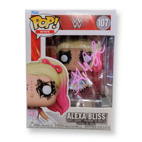 ALEXA BLISS WWE FUNKO POP! SIGNED BY ALEXA BLISS AUTOGRAPH IS JSA AUTHENTICATED IN STOCK - Plastic Empire