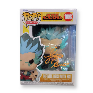 INFINITE DEKU MY HERO ACADEMIA FUNKO POP! SIGNED BY JUSTIN BRINER AUTOGRAPH IS JSA AUTHENTICATED IN STOCK - Plastic Empire