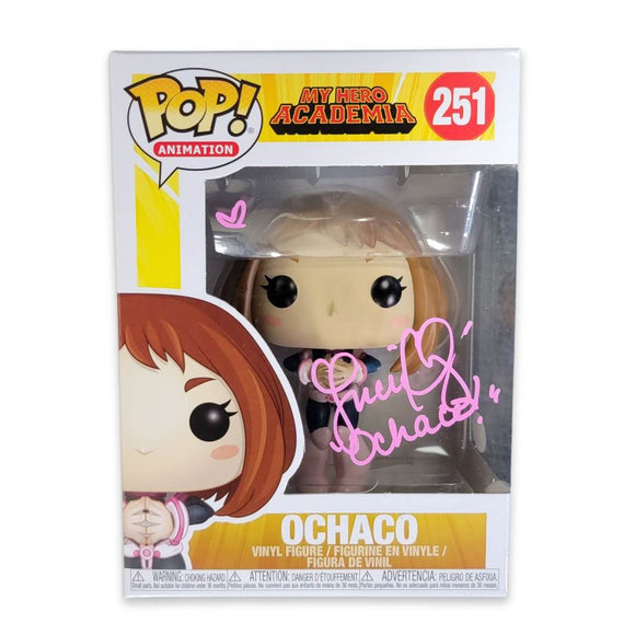 LUCI CHRISTIAN SIGNED OCHACO MY HERO ACADEMIA FUNKO POP! AUTOGRAPH IS JSA AUTHENTICATED IN STOCK - Plastic Empire