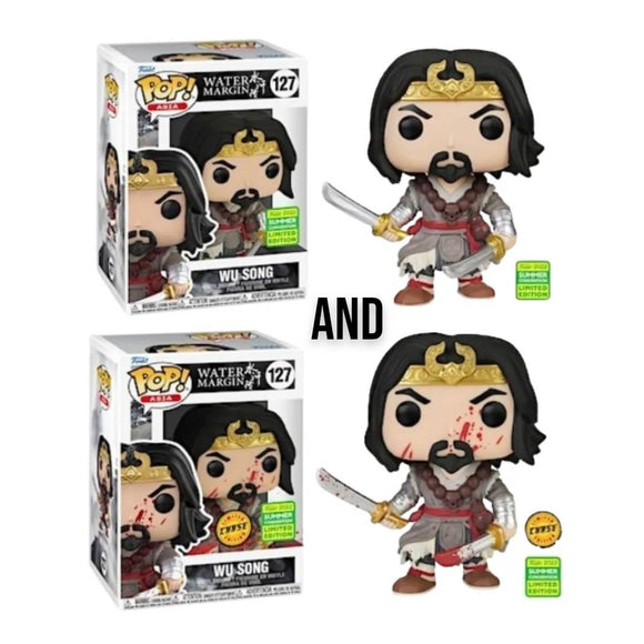 WU SONG CHASE BUNDLE (2) WITH GUARANTEED CHASE FUNKO POP! ASIA SDCC EXCLUSIVE POP IN STOCK - Plastic Empire