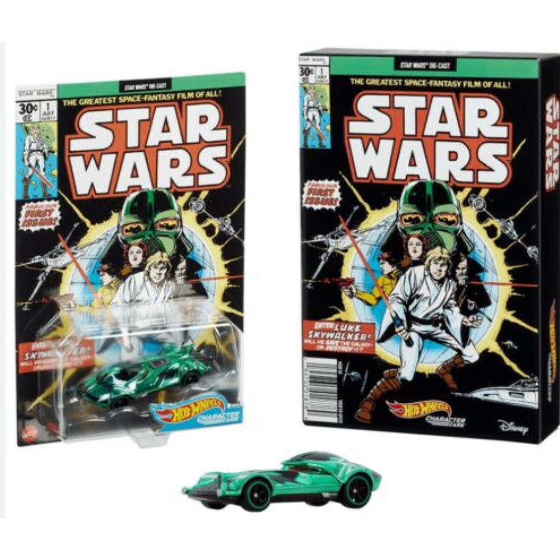 Hot Wheels Star Wars SDCC 2021 Green Darth Vader Car in stock