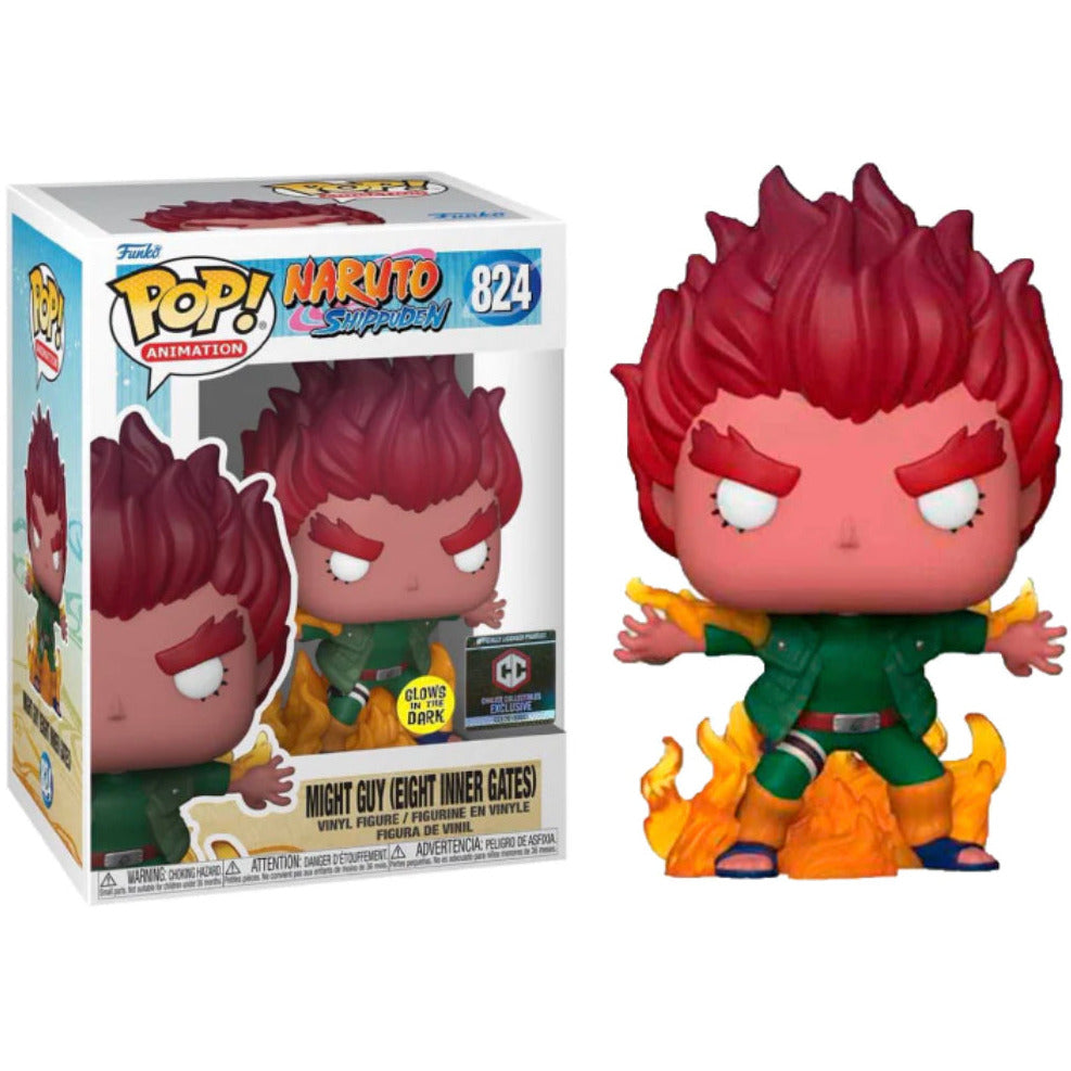 FUNKO POP! #824 NARUTO MIGHT GUY EIGHT INNER GATE CHALICE COLLECTIBLES EXCLUSIVE IN STOCK