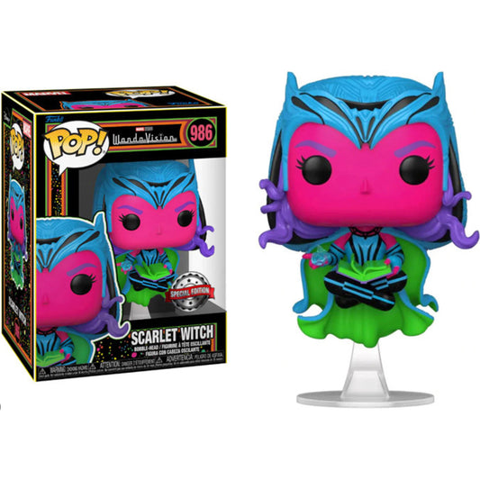 Marvel Wandavision Scarlet Witch Black Light Special Edition #986 Funko Pop! in stock