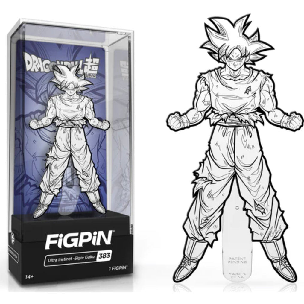 FIGPIN ECCC 2020 EXCLUSIVE DRAGONBALL SUPER ULTRA INSTINCT SIGN GOKU 383 BLACK AND WHITE 1 OF 750 IN STOCK