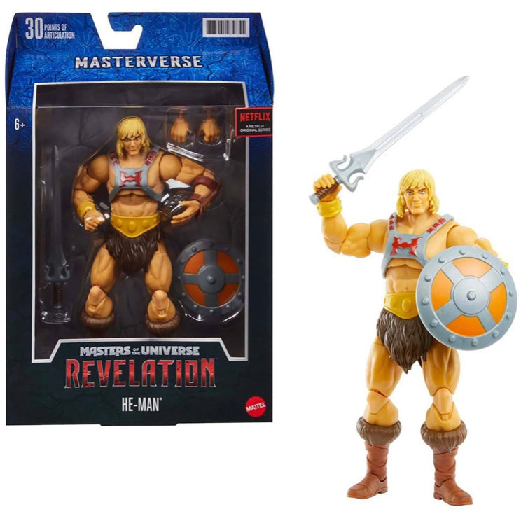MASTERS OF THE UNIVERSE HE-MAN REVELATION ACTION FIGURE IN STOCK