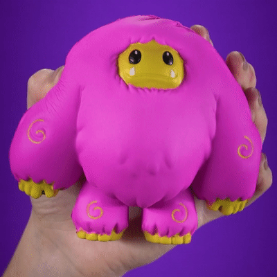 Abominable Toys Plastic Empire Exclusive Electric Purple & Gold Chomp Squishy Figure LE 300 In Stock