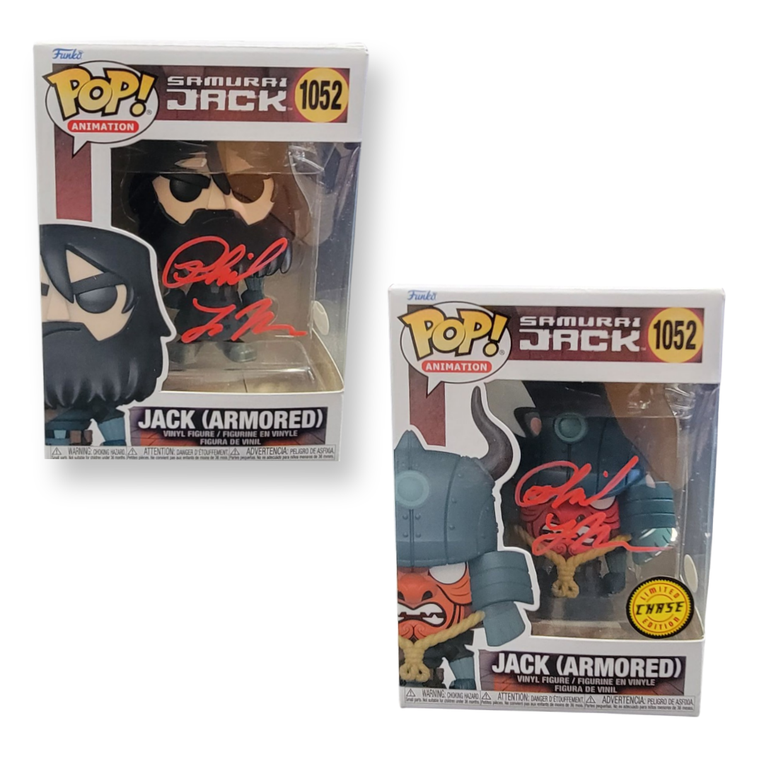 PHIL LAMARR SIGNED SAMURAI JACK (ARMORED) FUNKO POP! W/ CHANCE OF CHASE AUTOGRAPH IS JSA AUTHENTICATED IN STOCK - Plastic Empire