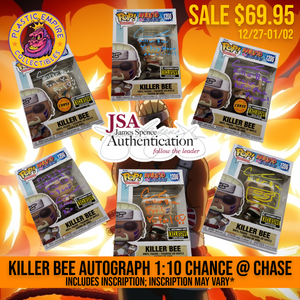 CATERO COLBERT SIGNED KILLER BEE NARUTO FUNKO POP! AUTOGRAPH 1:10 CHANCE AT CHASE JSA AUTHENTICATED IN STOCK - Plastic Empire