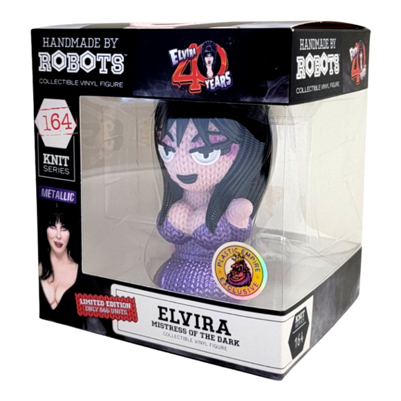 HANDMADE BY ROBOTS PLASTIC EMPIRE EXCLUSIVE ELVIRA MISTRESS OF THE DARK LIMITED 666 PIECE FIGURE IN STOCK